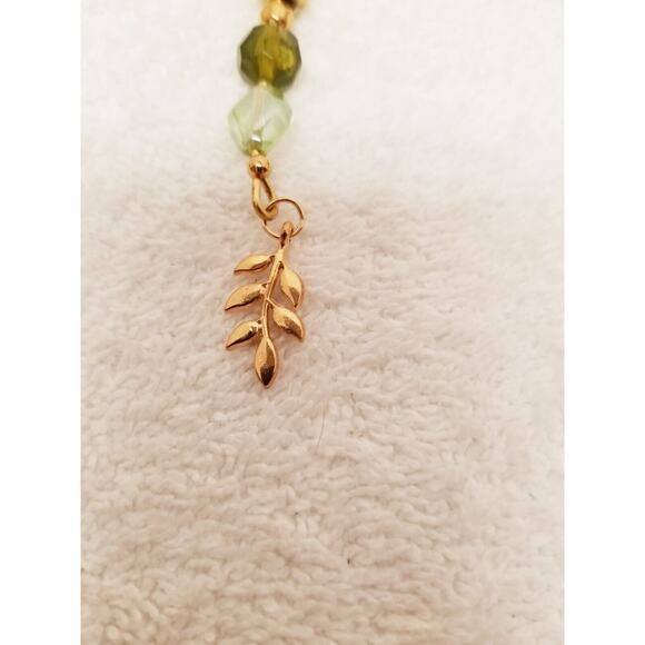 Four green and gold Christmas icicle ornaments c7 - Picture 9 of 9